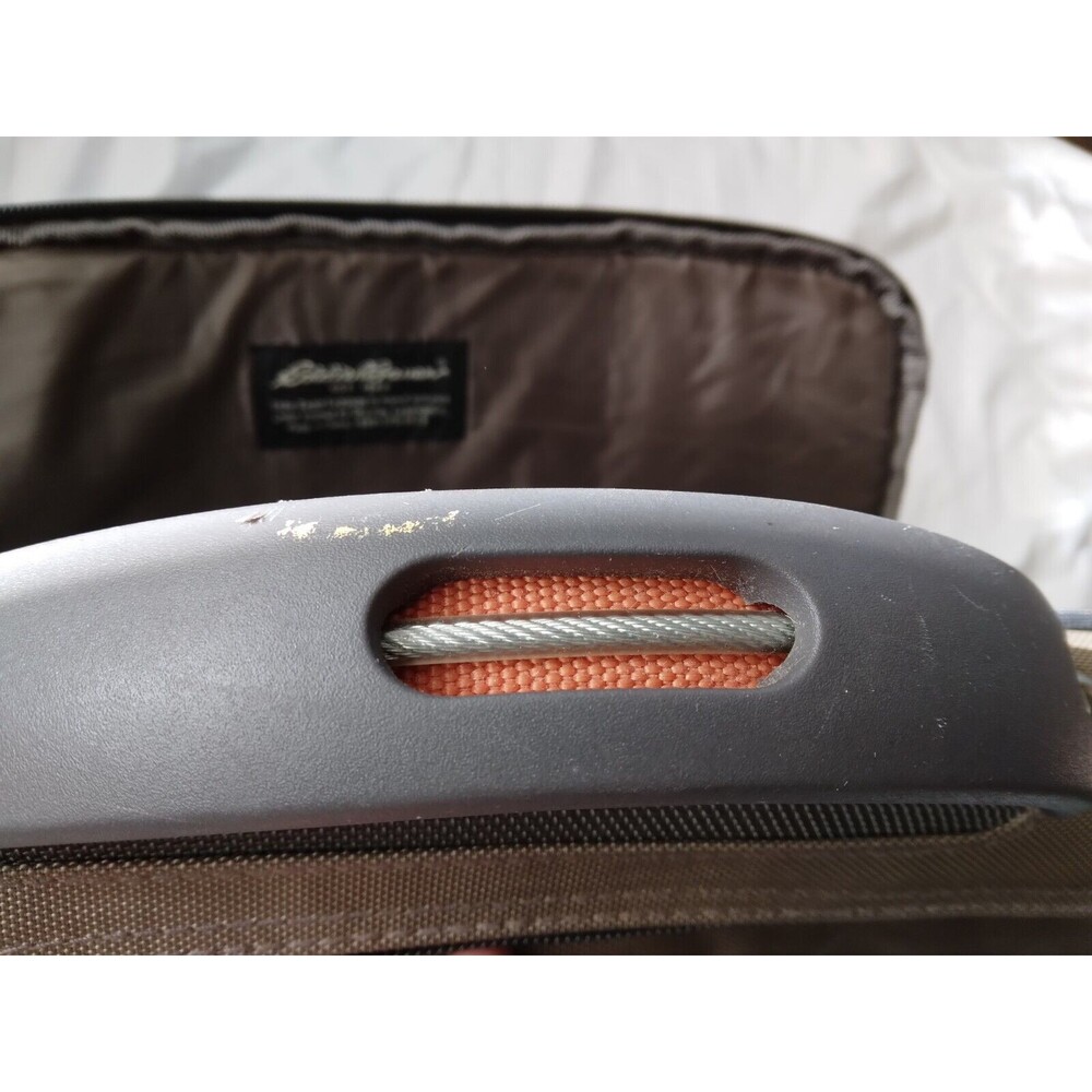 Eddie Bauer Laptop Messenger Bag Adjustable Shoulder Strap Zip Pockets Brown - Picture 11 of 11